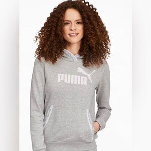 Puma Gray Hoodie, sweatshirt, size youth, large